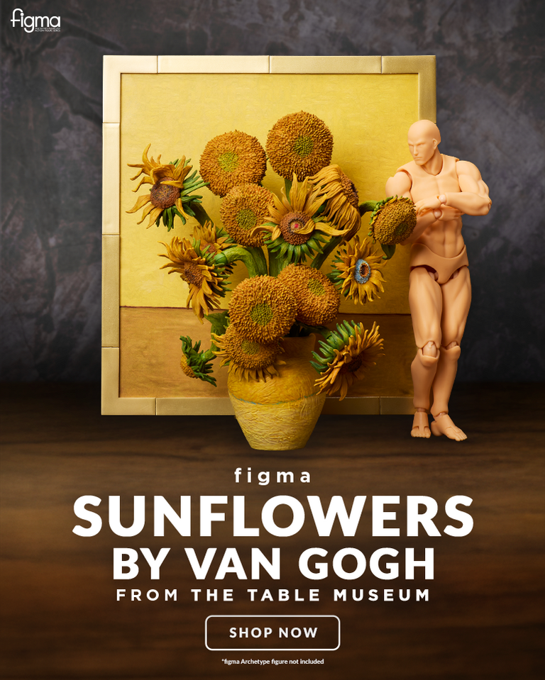 figma Sunflowers by Van Gogh action figure from The Table Museum by FREEing