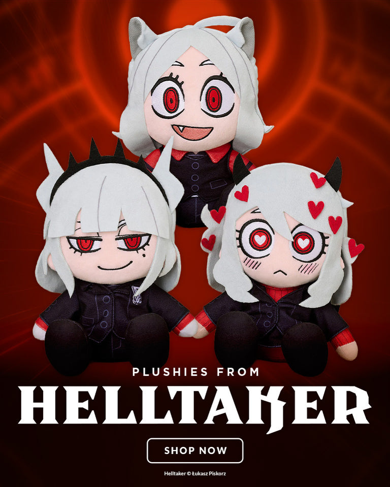 Plushie Lucifer, Modeus, and Cerberus from Helltaker by Good Smile Company