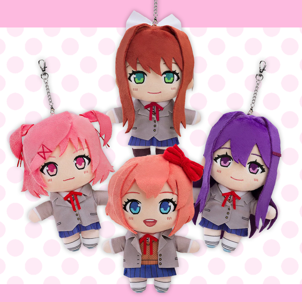 Doki Doki Literature Club! - Plushie Keychain Monika/Sayori/Natsuki/Yuri