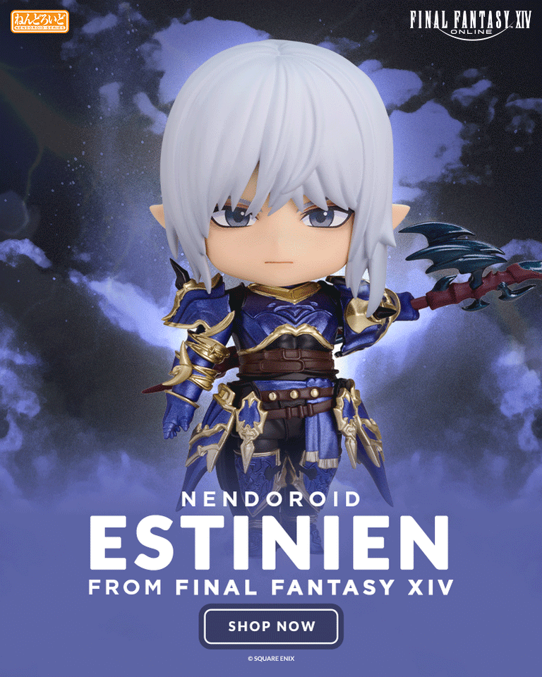 Nendoroid Estinien chibi figure from Final Fantasy XIV by Good Smile Company