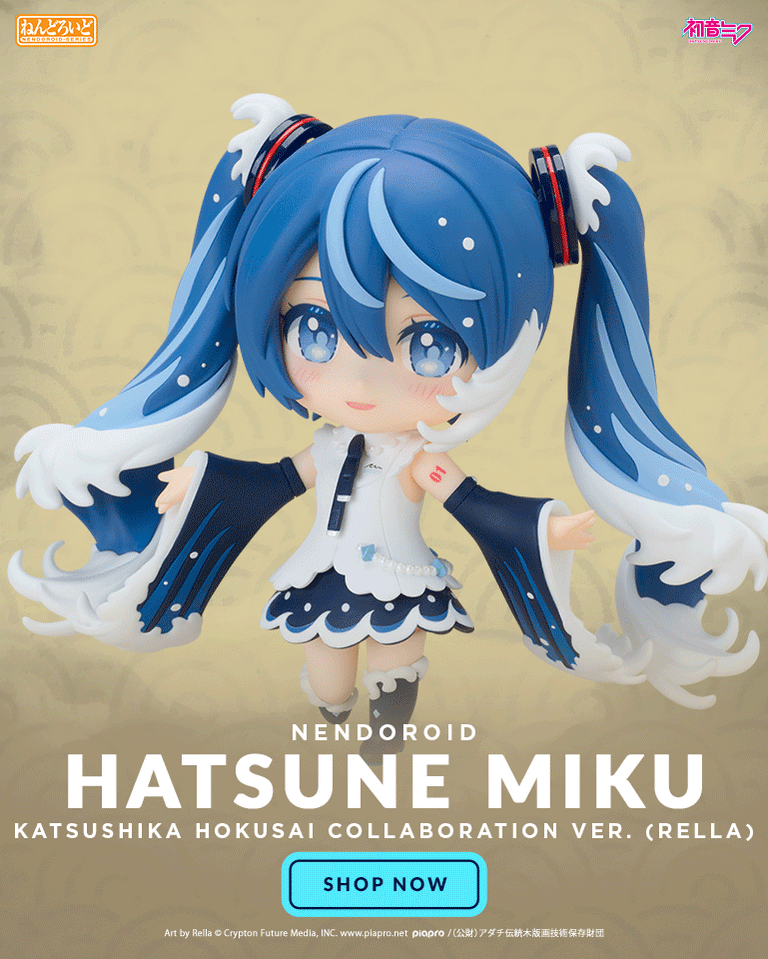 Nendoroid Hatsune Miku: Katsushika Hokusai Collaboration Ver. (Rella) Chibi Figure by Good Smile Company