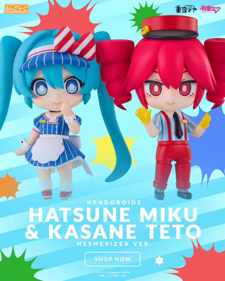 Nendoroid Hatsune Miku & Kasane Teto: Mesmerizer Ver. Chibi Figure by Good Smile Company