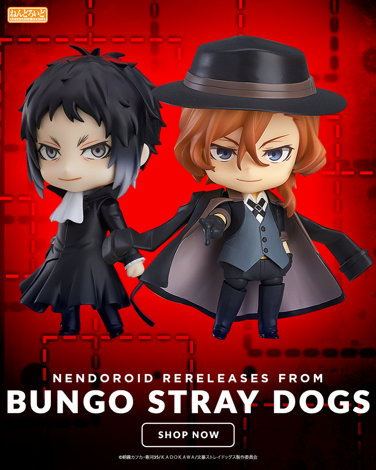 Nendoroid Chuya Nakahara and Ryunosuke Akutagawa chibi figures from Bungo Stray Dogs by ORANGE ROUGE