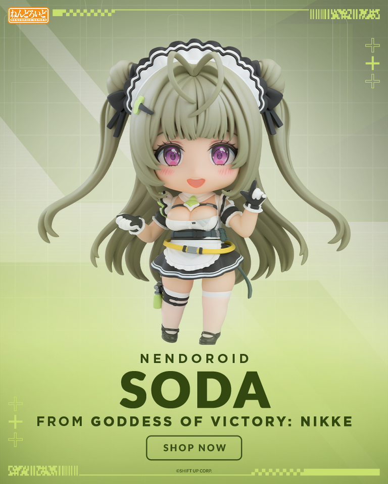 Nendoroid Soda chibi figure from Goddess of Victory: Nikke by Good Smile Company