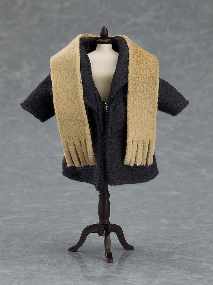 Nendoroid Doll Coat & Scarf (Black/Beige)