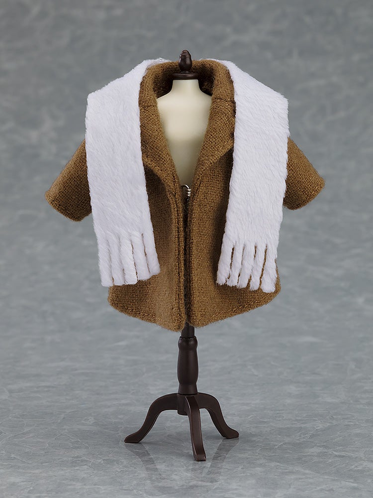 Nendoroid Doll Coat & Scarf (Black/Beige)