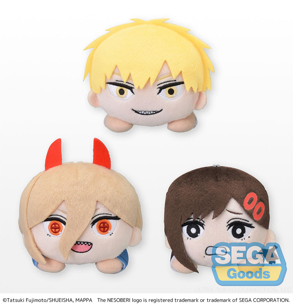 Chainsaw Man - NESOBERI (Lay-Down) MP Plush "Denji & Power & Kobeni"