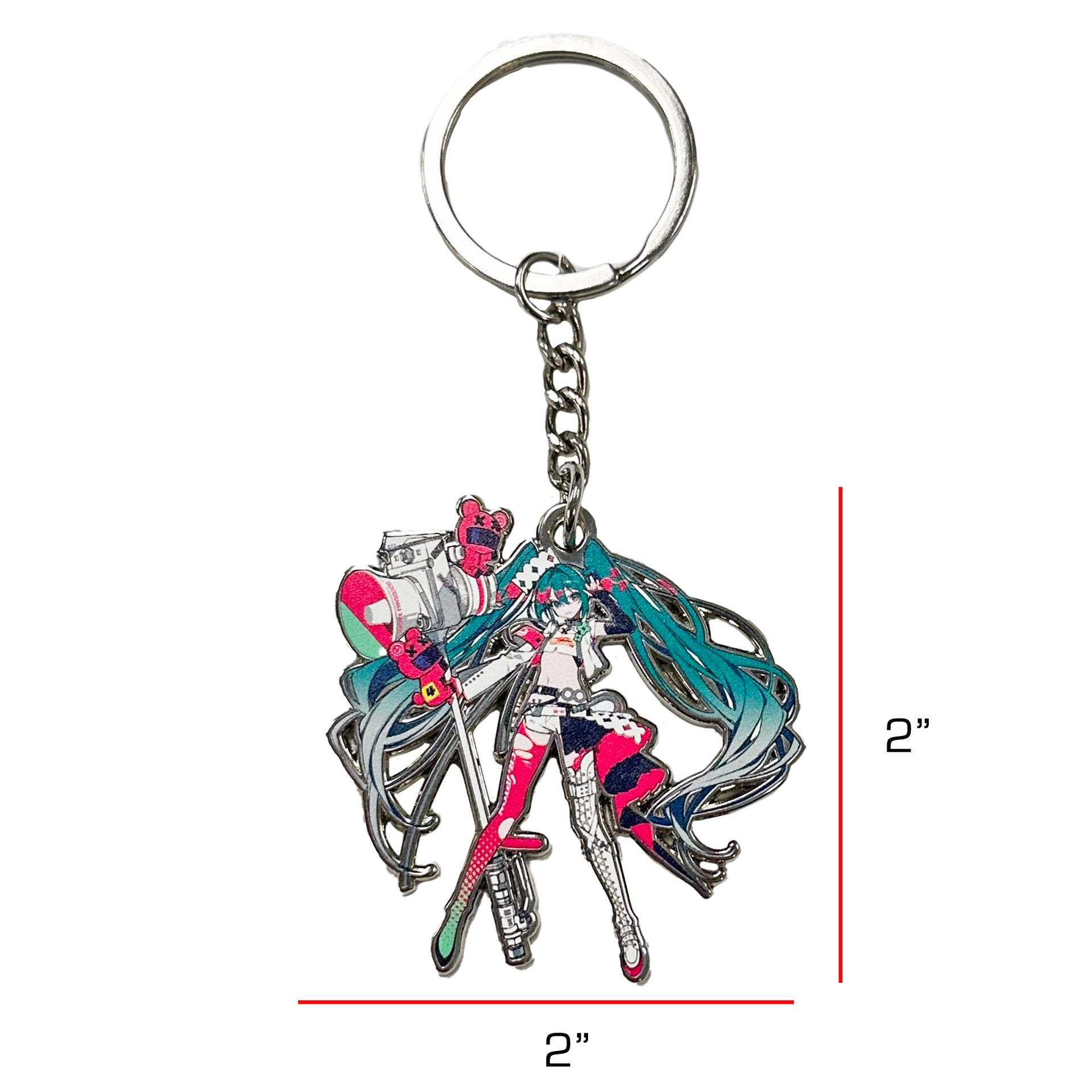 Racing Miku 2025 Ver. Metal Keychain