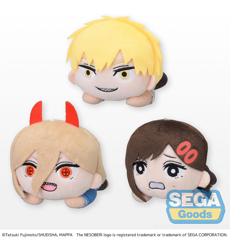 Chainsaw Man - NESOBERI (Lay-Down) MP Plush "Denji & Power & Kobeni"
