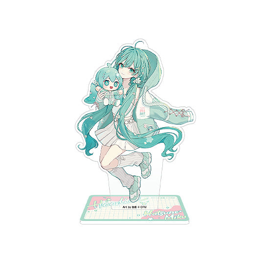 Hatsune Miku - Suporte de Acrílico Miku Hug Series: Versão Flor