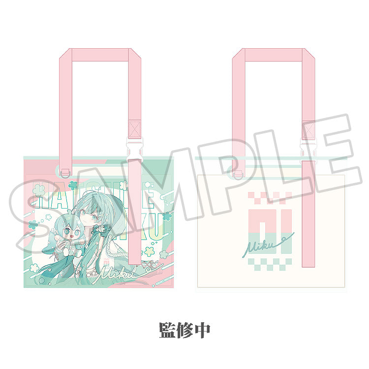 Hatsune Miku - Miku Hug Series Clear Bag: Flower Ver.