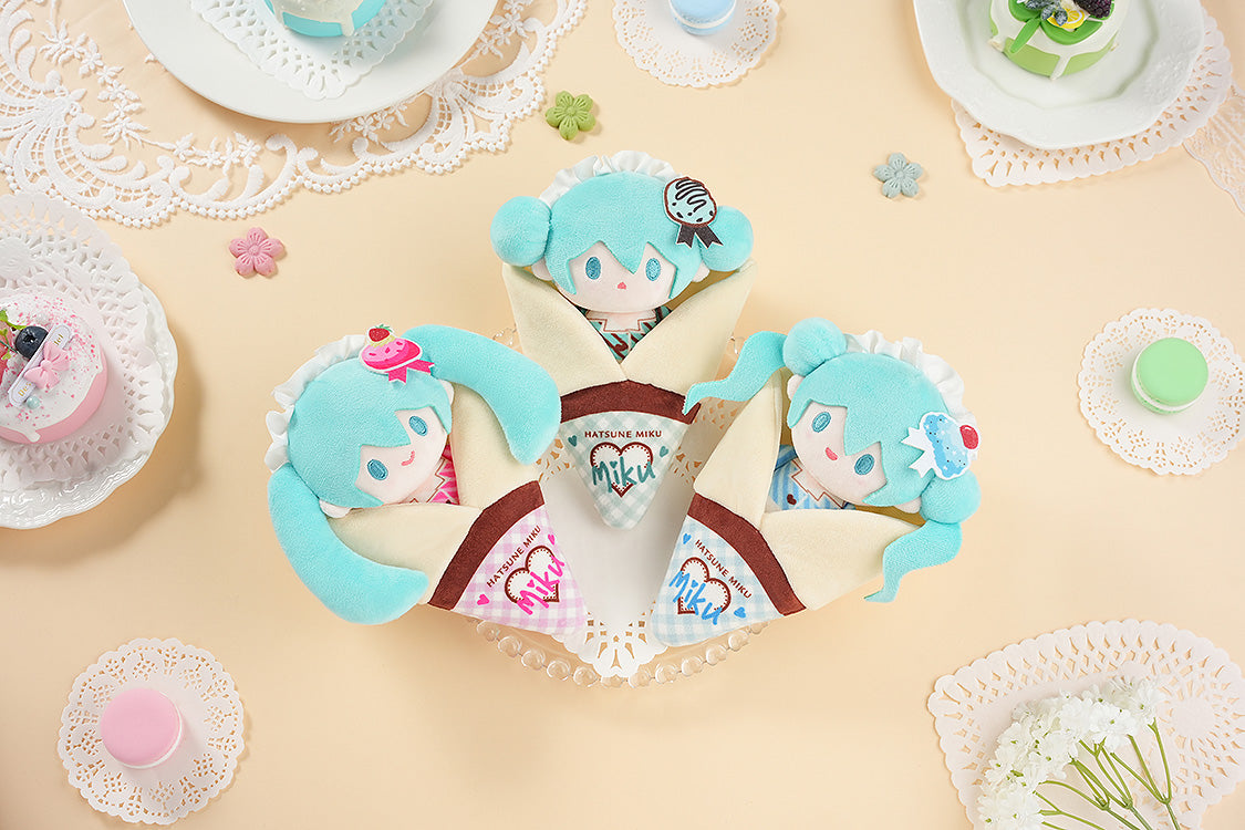 Hatsune Miku - Character Vocal Series 01: Hatsune Miku Crêpe Mascot Keychain A/B/C