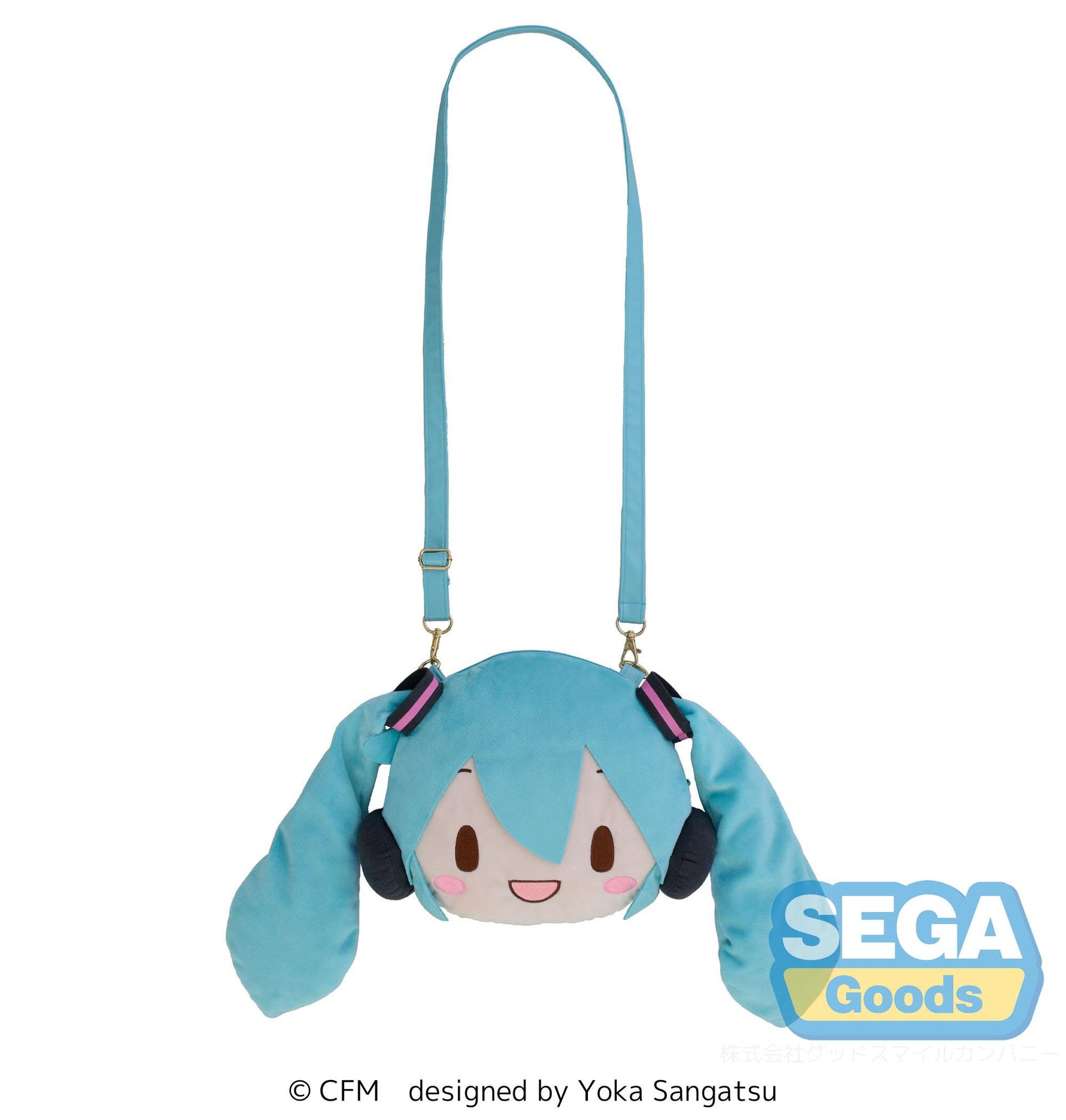 Hatsune Miku - fuwa petit "Hatsune Miku" Face Shoulder Bag (M)