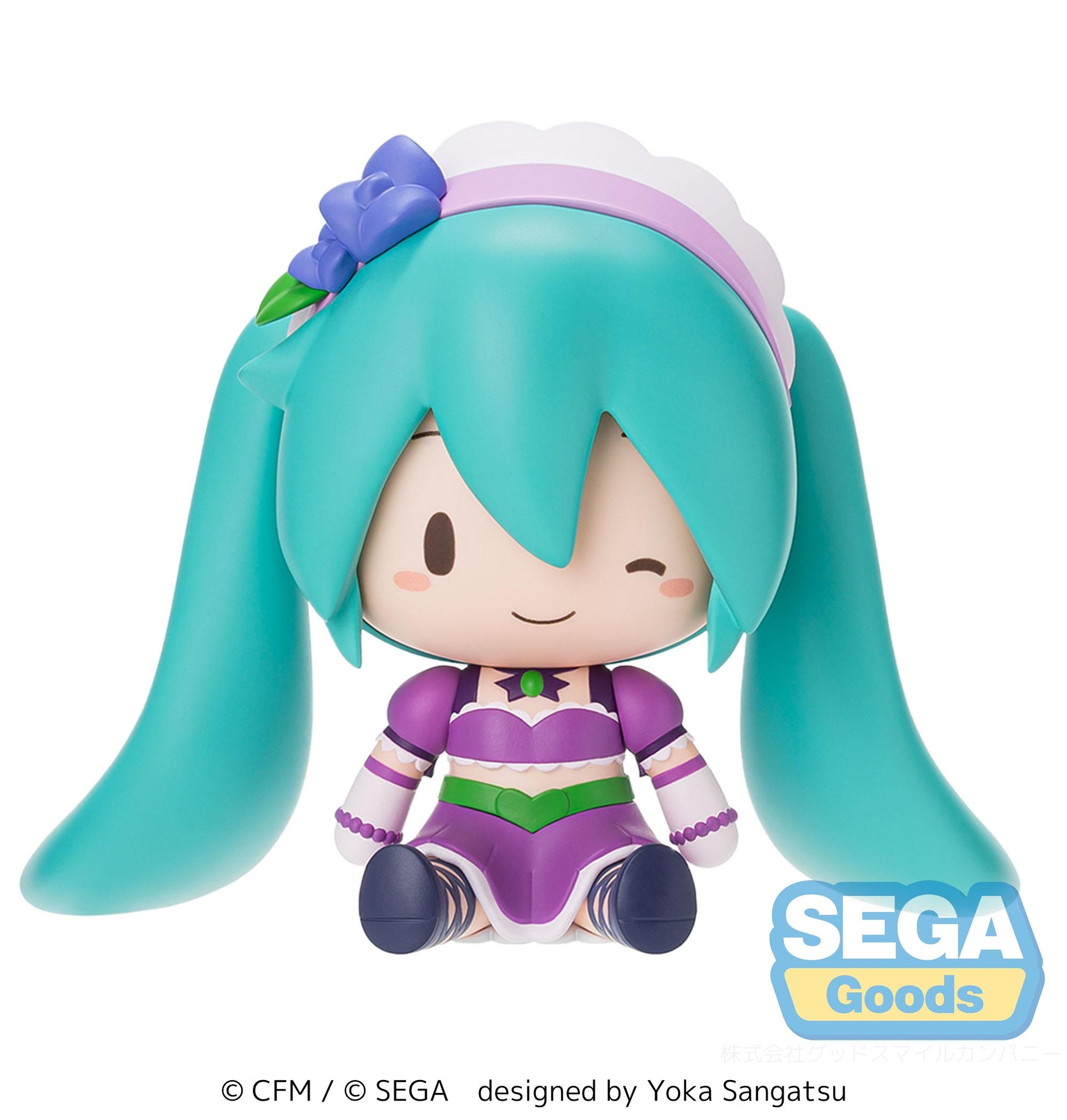 Hatsune Miku - fuwa petit "Hatsune Miku x Love and Berry Dress Up and Dance!" Chibi Figure "Sparkly Purple"