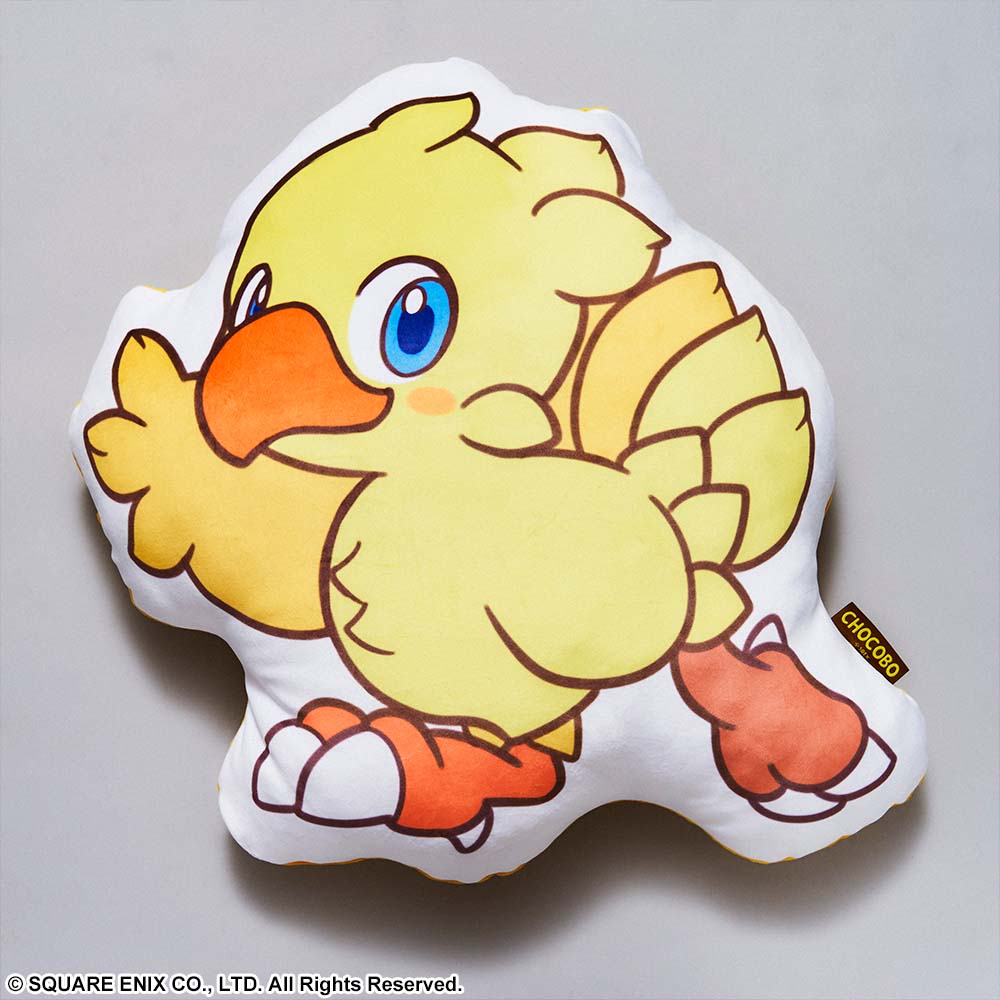FINAL FANTASY Fluffy Fluffy Die-cut Cushion  - CHOCOBO