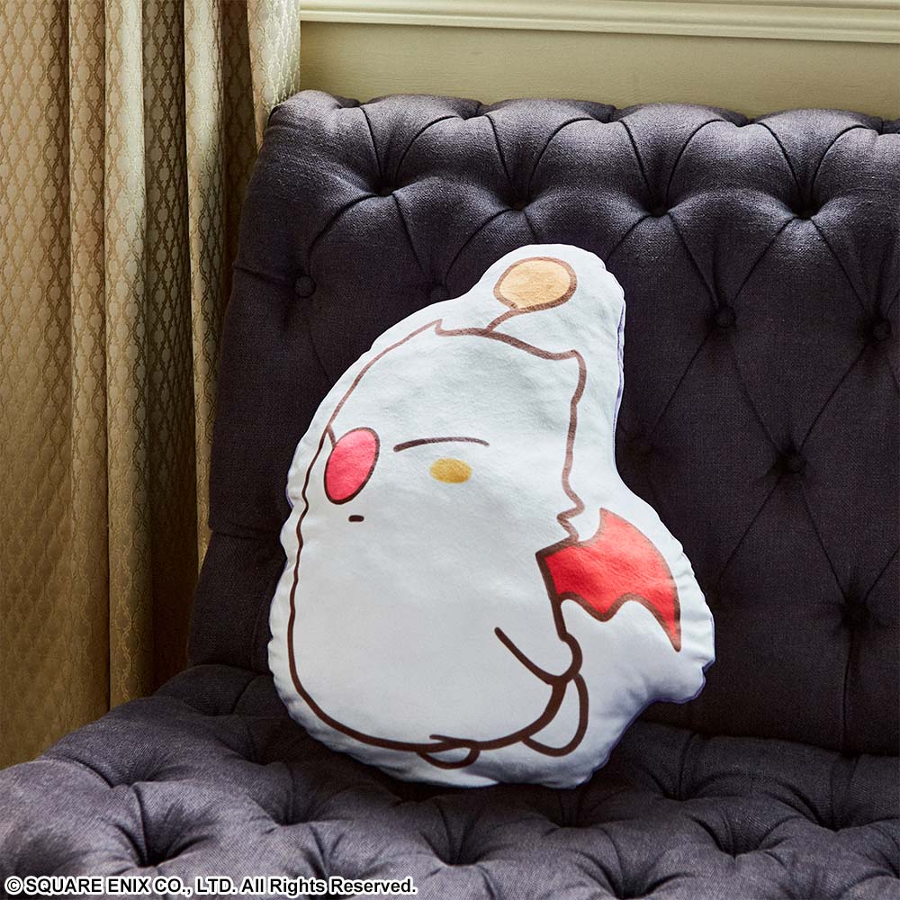 Final Fantasy - Fluffy Fluffy Die-cut Plush Cushion  - MOOGLE