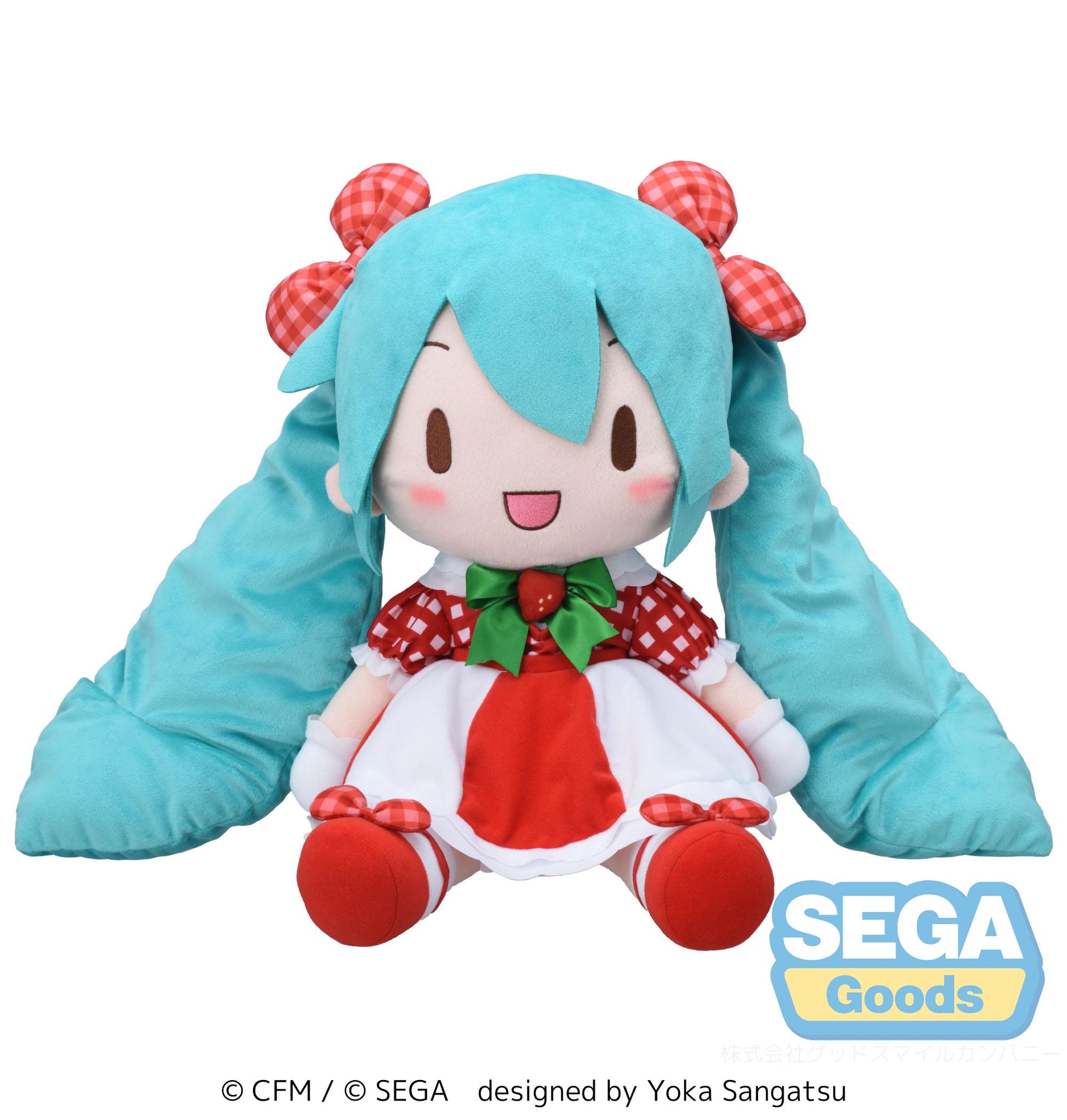 Hatsune Miku - fuwa petit "Hatsune Miku x Love and Berry Dress Up and Dance!" Plush "Lovely Strawberry" (LL)