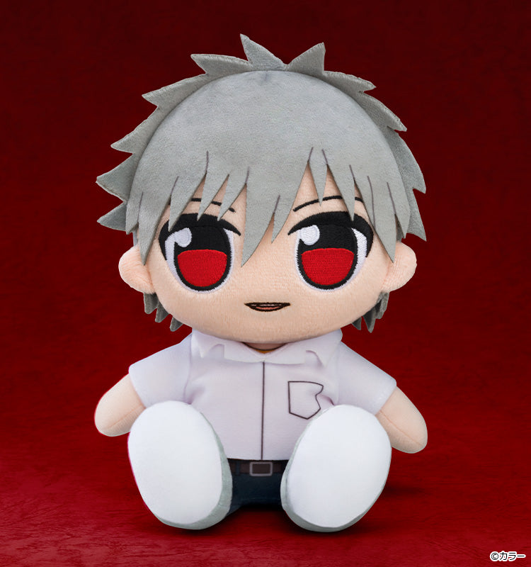 Rebuild of Evangelion - Kuripan Plushie Rei Ayanami: Long (Long Hair: White Plugsuit) / Asuka Shikinami Langley (Jersey & Casquette Cap) / Kaworu Nagisa: School Uniform Ver.