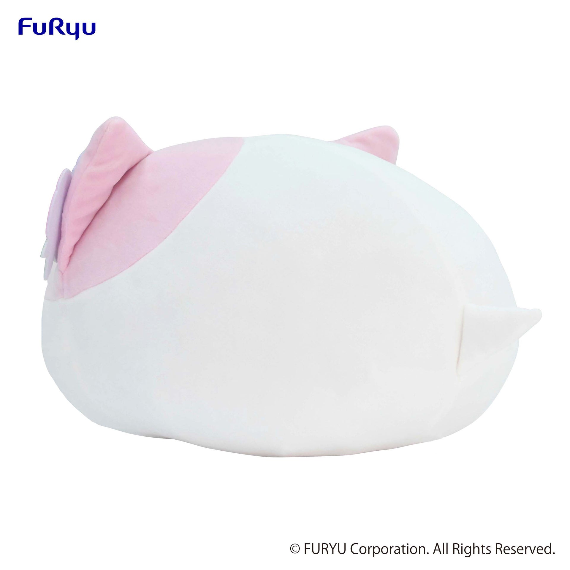 Nemuneko Cat Pastel Big Plush Toy -Pink/Light Blue-
