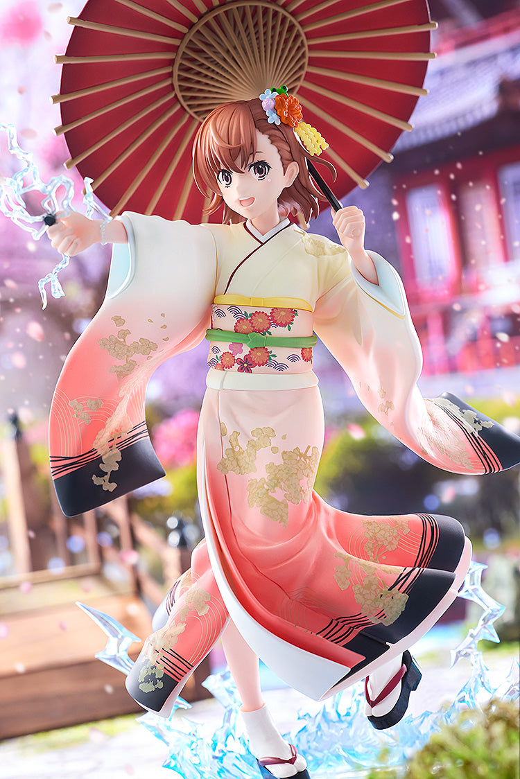 A Certain Scientific Railgun T - Mikoto Misaka Furisode Kimono ver. Figure