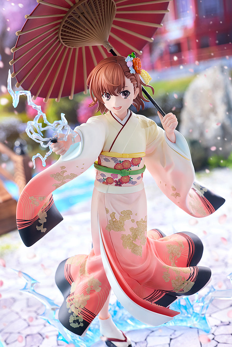 A Certain Scientific Railgun T - Mikoto Misaka Furisode Kimono ver. Figure