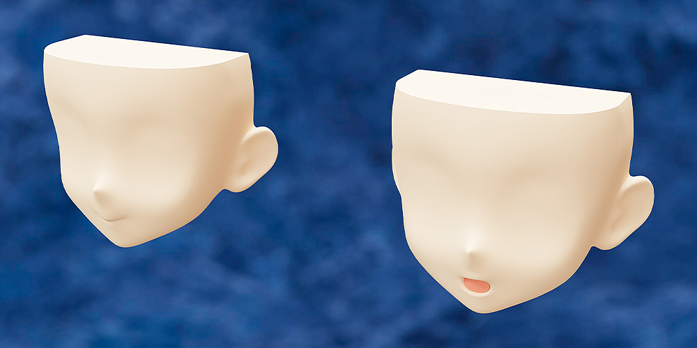 BONUS: PLAMATEA Shigure Kai San (Unpainted Face Parts x2)