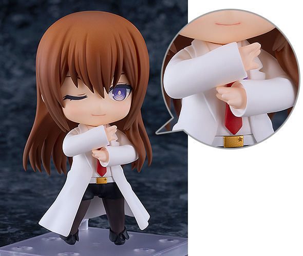 BONUS: Nendoroid Kurisu Makise: Lab Coat Ver. [Basic] (Arm Parts for Posing)