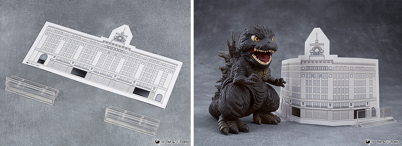 BONUS: Nendoroid Godzilla (2023) (Clock Tower (1947) Background Sheet)